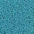 50g Miyuki Round Seed Bead 11/0 Opaque Turquoise Glazed Luster (2470)