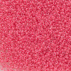 Miyuki Round Seed Bead 8/0 Inside Color Lined Raspberry 25g (208)