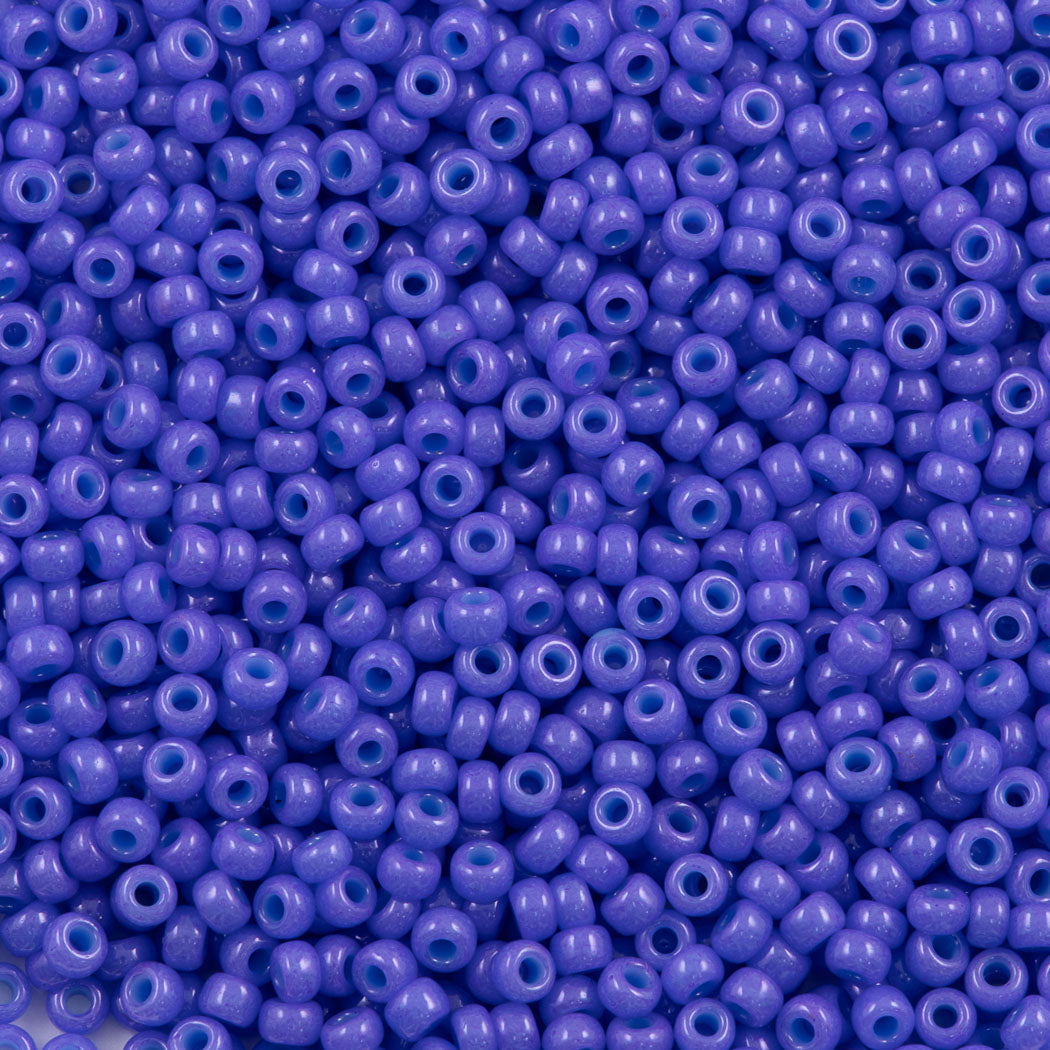 Miyuki Round Seed Bead 11/0 Opaque Dyed Purple 22g Tube (1477)