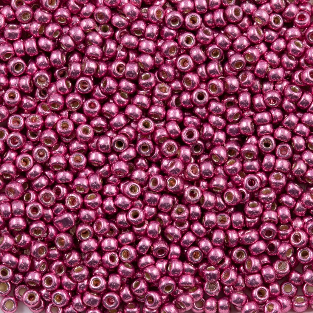 Miyuki Round Seed Bead 6/0 Duracoat Galvanized Hot Pink (4210)