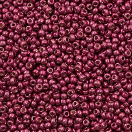 Miyuki Round Seed Bead 6/0 Duracoat Galvanized Magenta (4219)