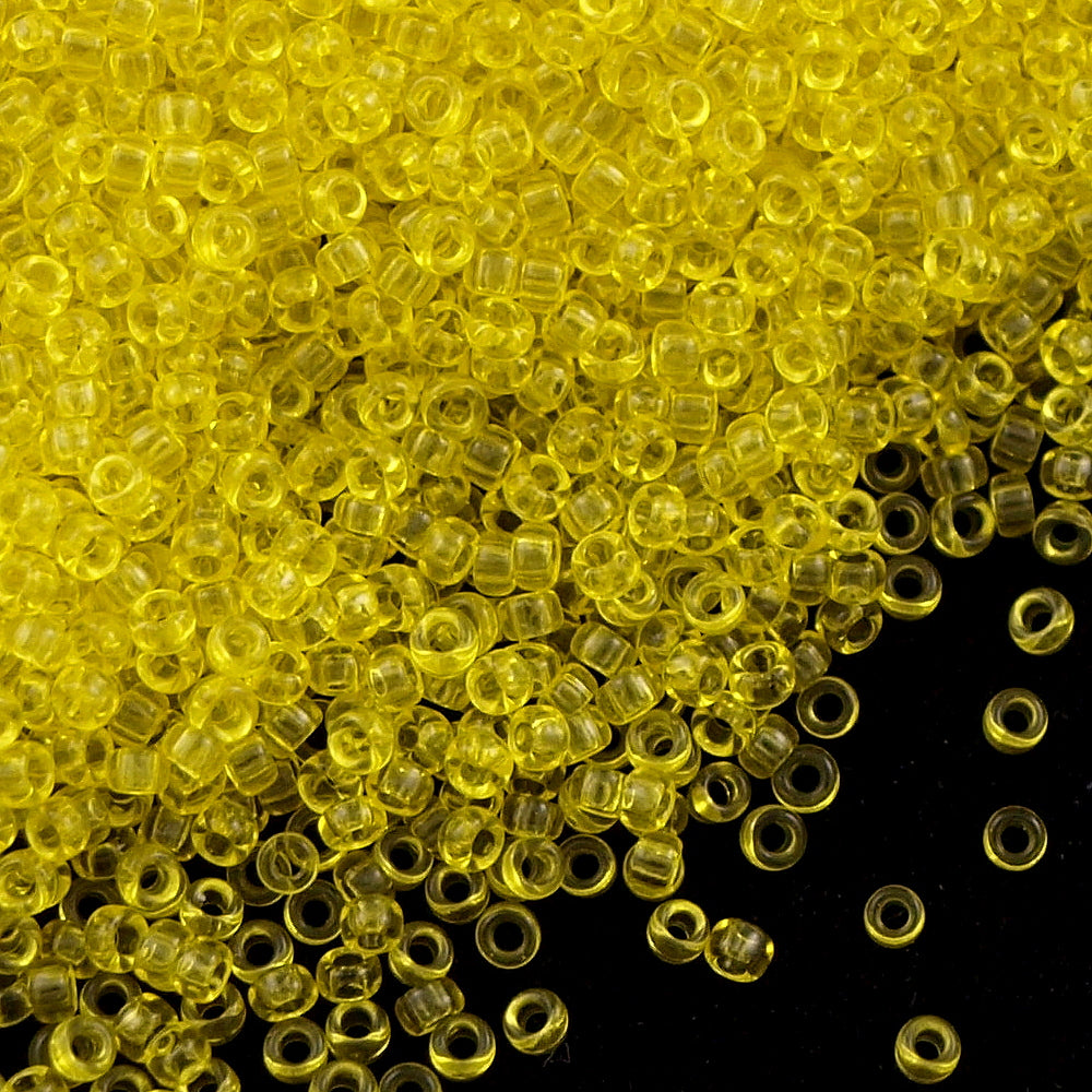 Miyuki Round Seed Bead 11/0 Transparent Yellow (136)