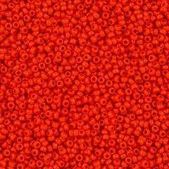 Miyuki Round Seed Bead 11/0 Opaque Vermilion Red 22g Tube (407)
