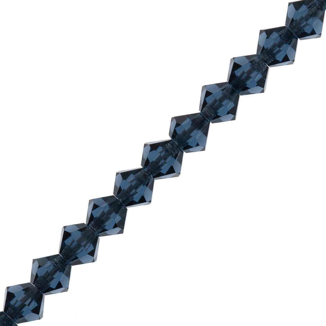 21 Preciosa Crystal 6mm Bicone Bead Montana (30340)