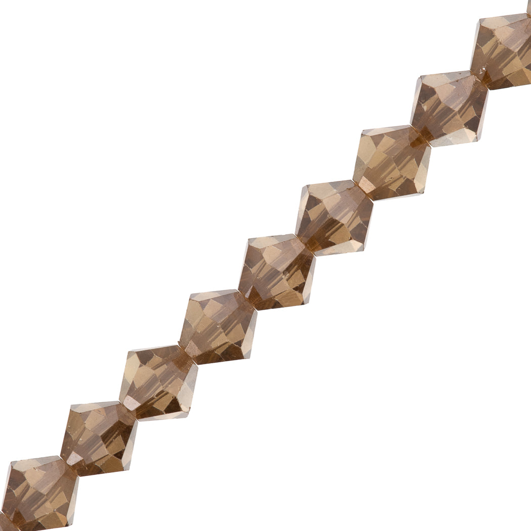 72 Preciosa Crystal 6mm Bicone Bead Crystal Golden Flare (00030GIF)