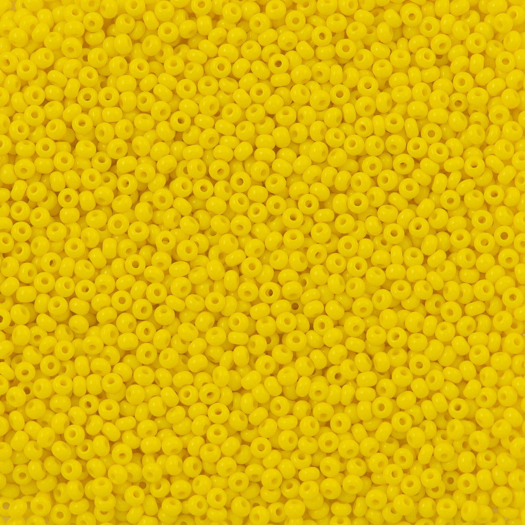 Czech Seed Bead 8/0 Opaque Yellow 50g (83110)