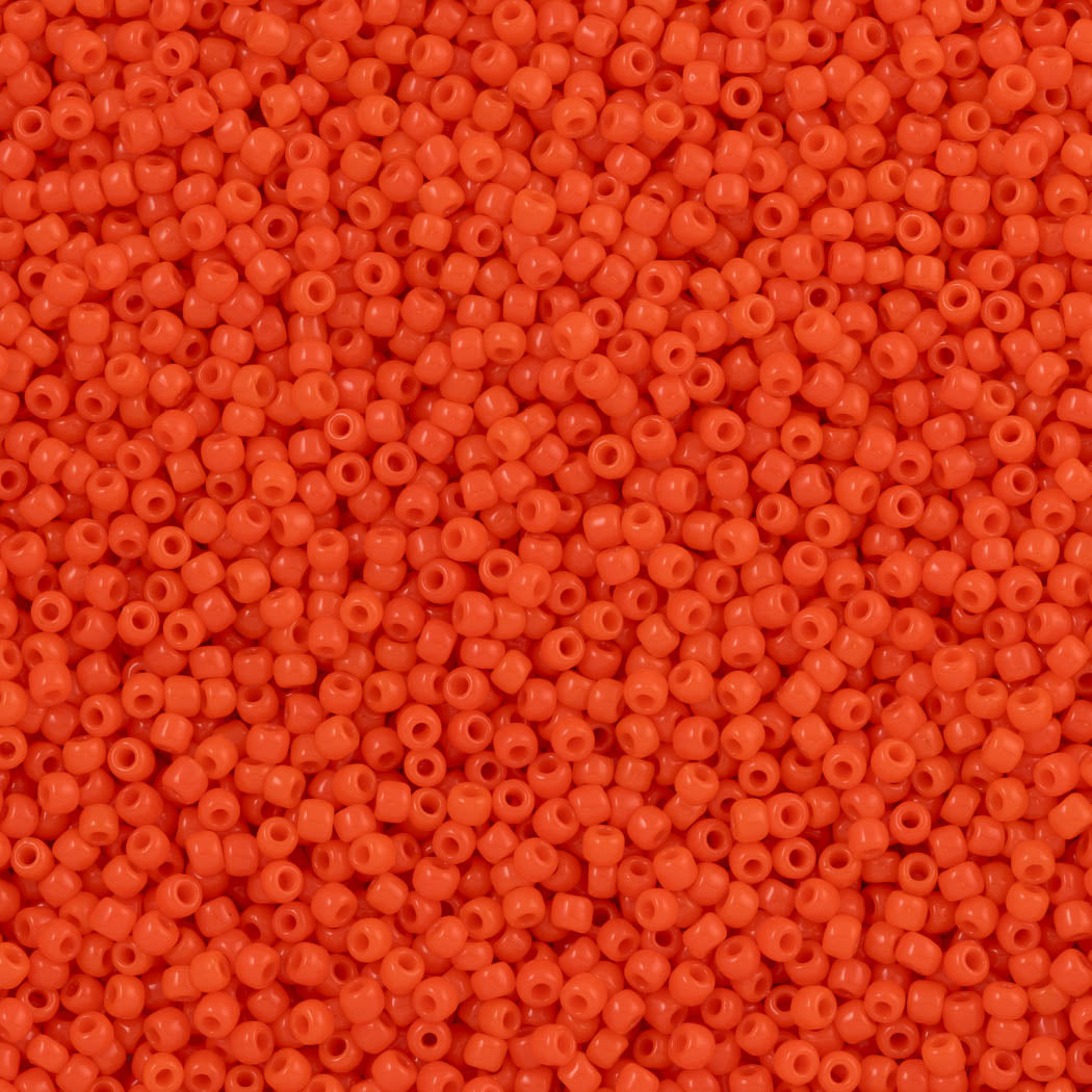 50g Toho Round Seed Bead 11/0 Opaque Orange (50)