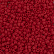 Toho Round Seed Bead 8/0 Opaque Matte Orange Red (45AF)
