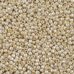 50g Toho Round Seed Bead 11/0 PermaFinish Galvanized Aluminum (558PF)