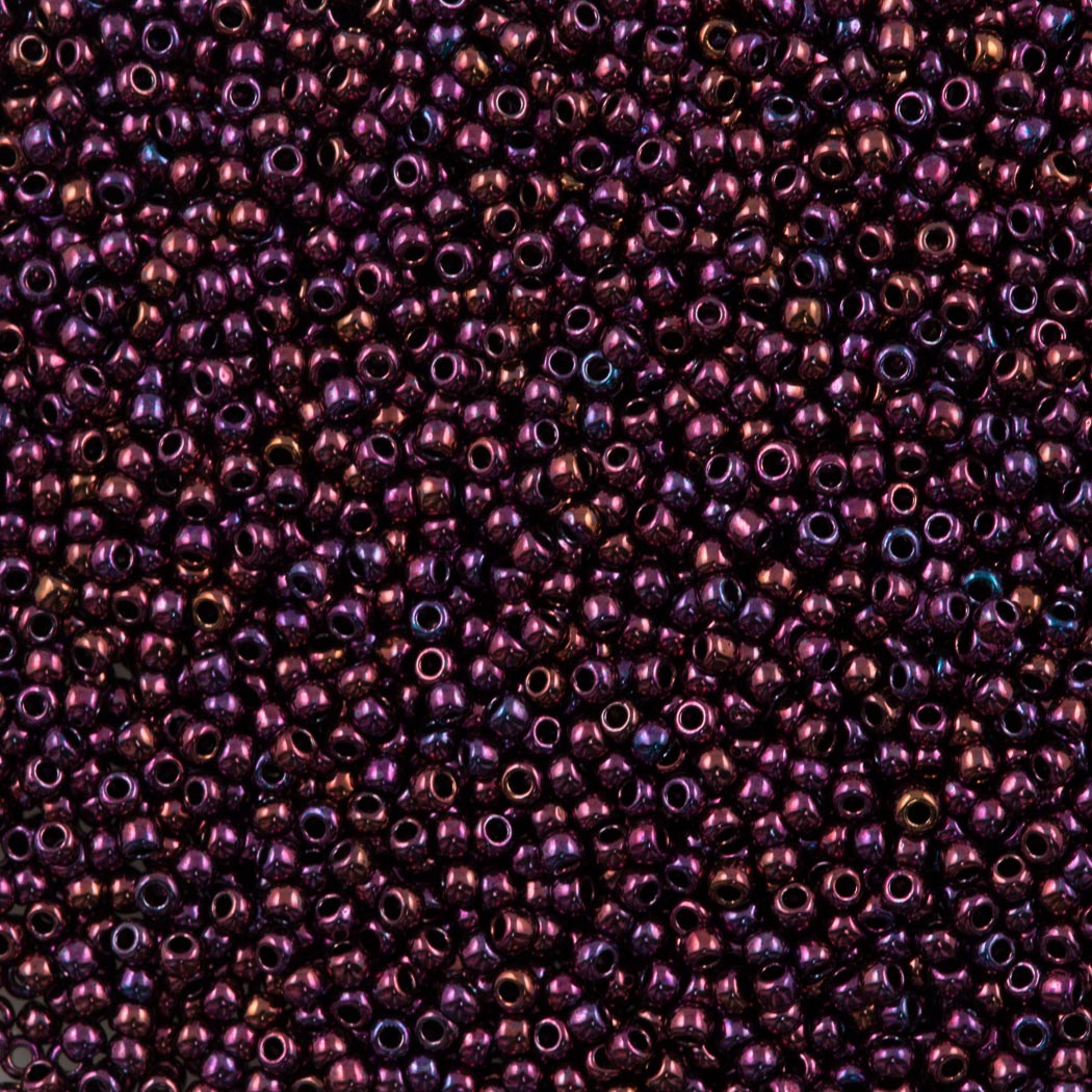 Toho Round Seed Bead 11/0 Higher Metallic Dark Amethyst (503)