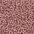 50g Toho Round Seed Bead 6/0 PermaFinish Matte Galvanized Peach Coral (552PFF)