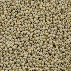 Toho Round Seed Bead 8/0 Permanent Finish Matte Galvanized Aluminum 2.5-inch tube (558PFF)