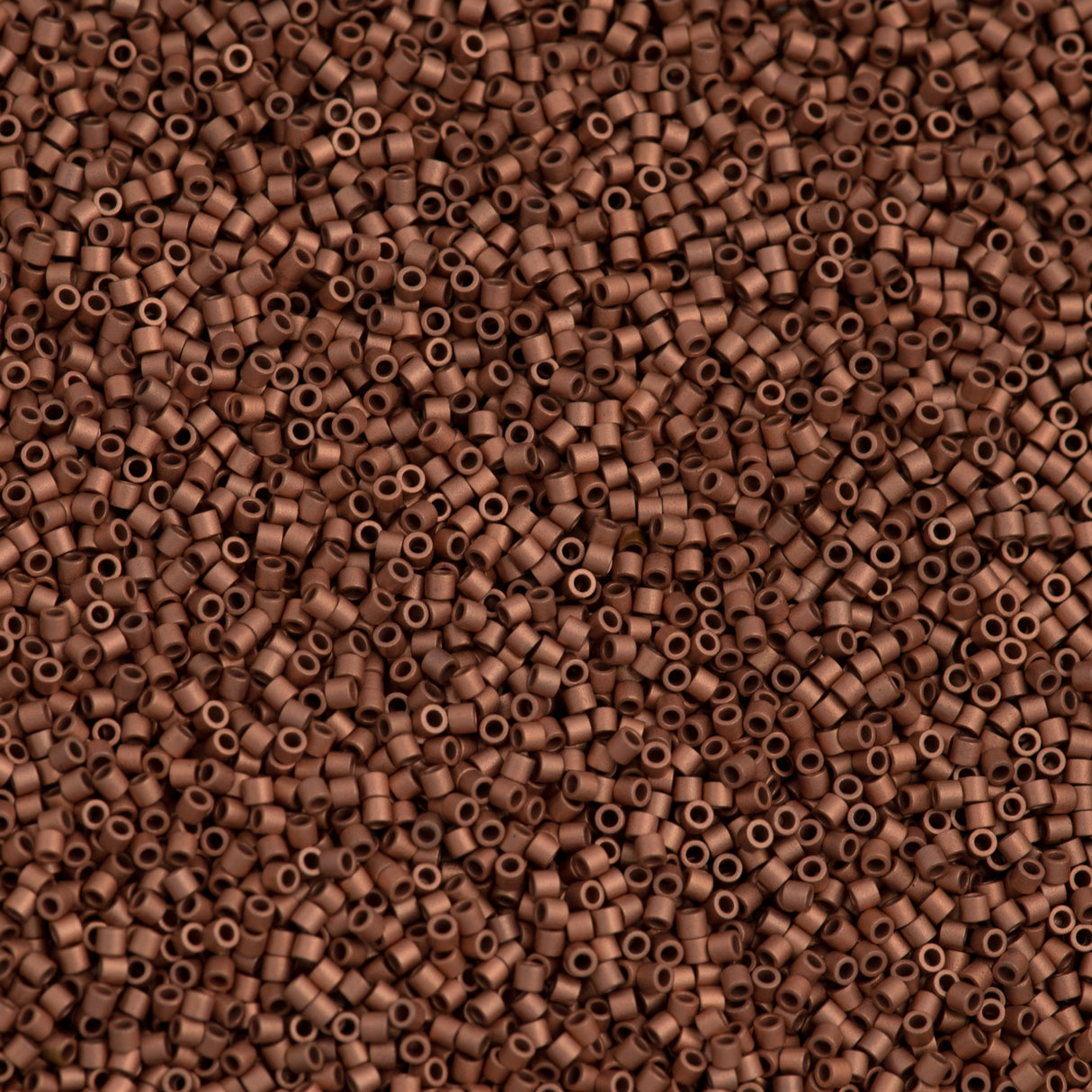25g Miyuki Delica Seed Bead 11/0 Matte Copper Plated DB340