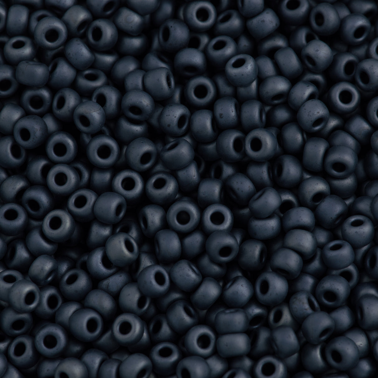 Miyuki Round Seed Bead 8/0 Matte Metallic Gunmetal 25g Tube (2001)
