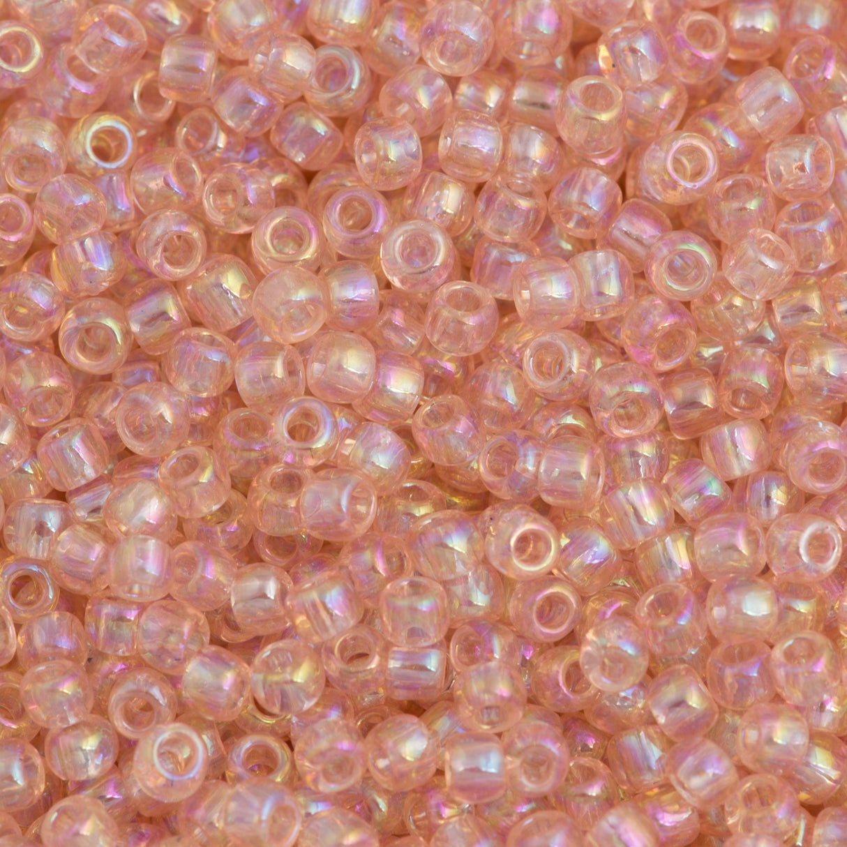 50g Toho Round Seed Beads 6/0 Transparent Champagne AB (169)