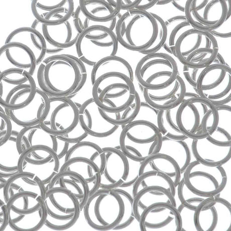 100pc Jump Ring 6mm Sterling Silver I.D. 4.4mm