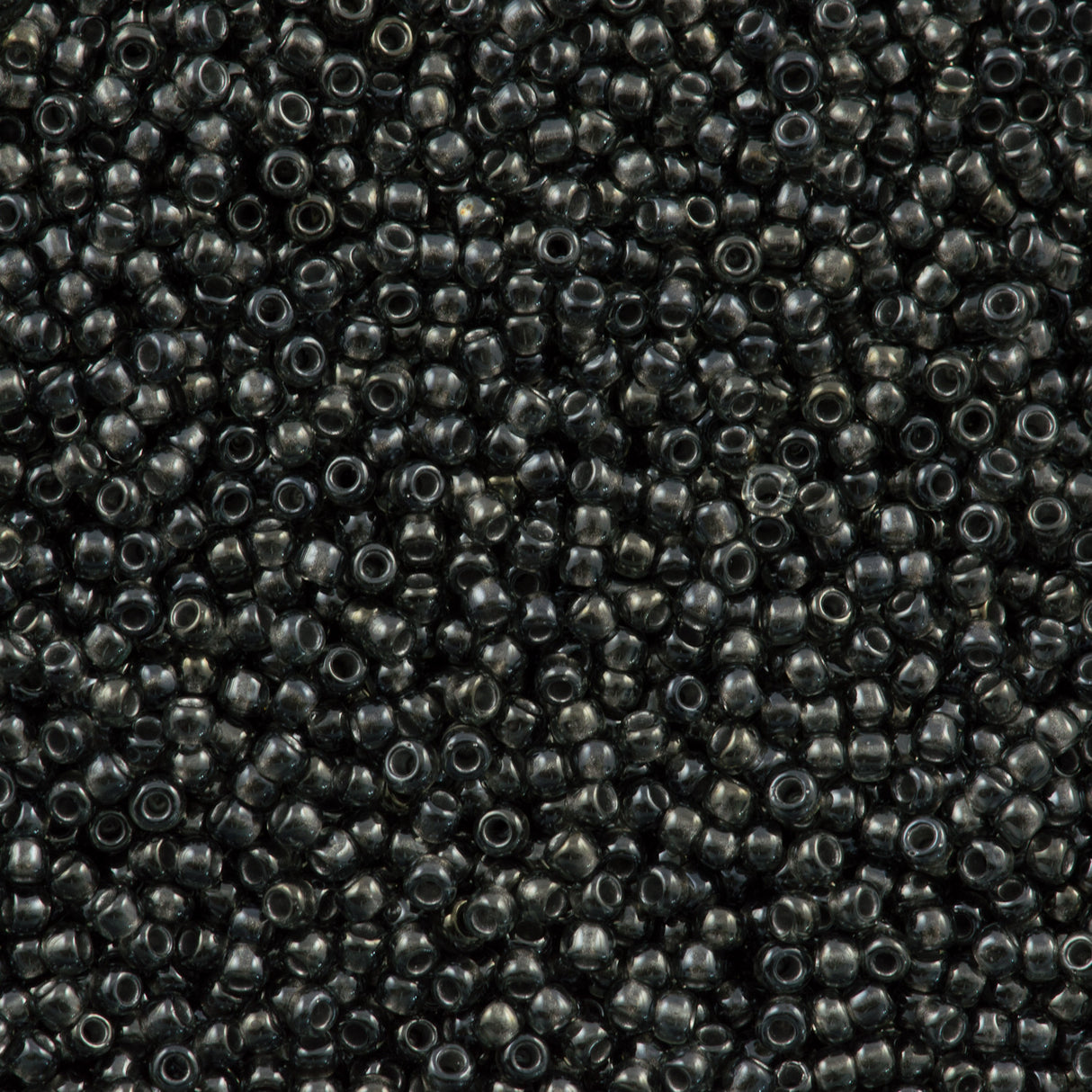 Toho Round Seed Bead 11/0 Inside Color Lined Grey Gunmetal 2.5-inch Tube (282)