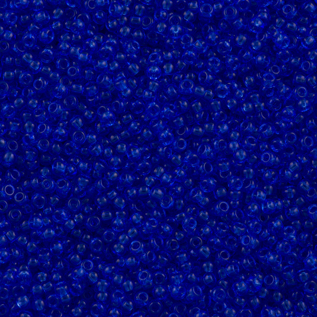 Toho Round Seed Beads 6/0 Transparent Sapphire 2.5-inch tube (942)