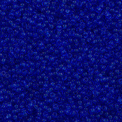 Toho Round Seed Beads 6/0 Transparent Sapphire 2.5-inch tube (942)