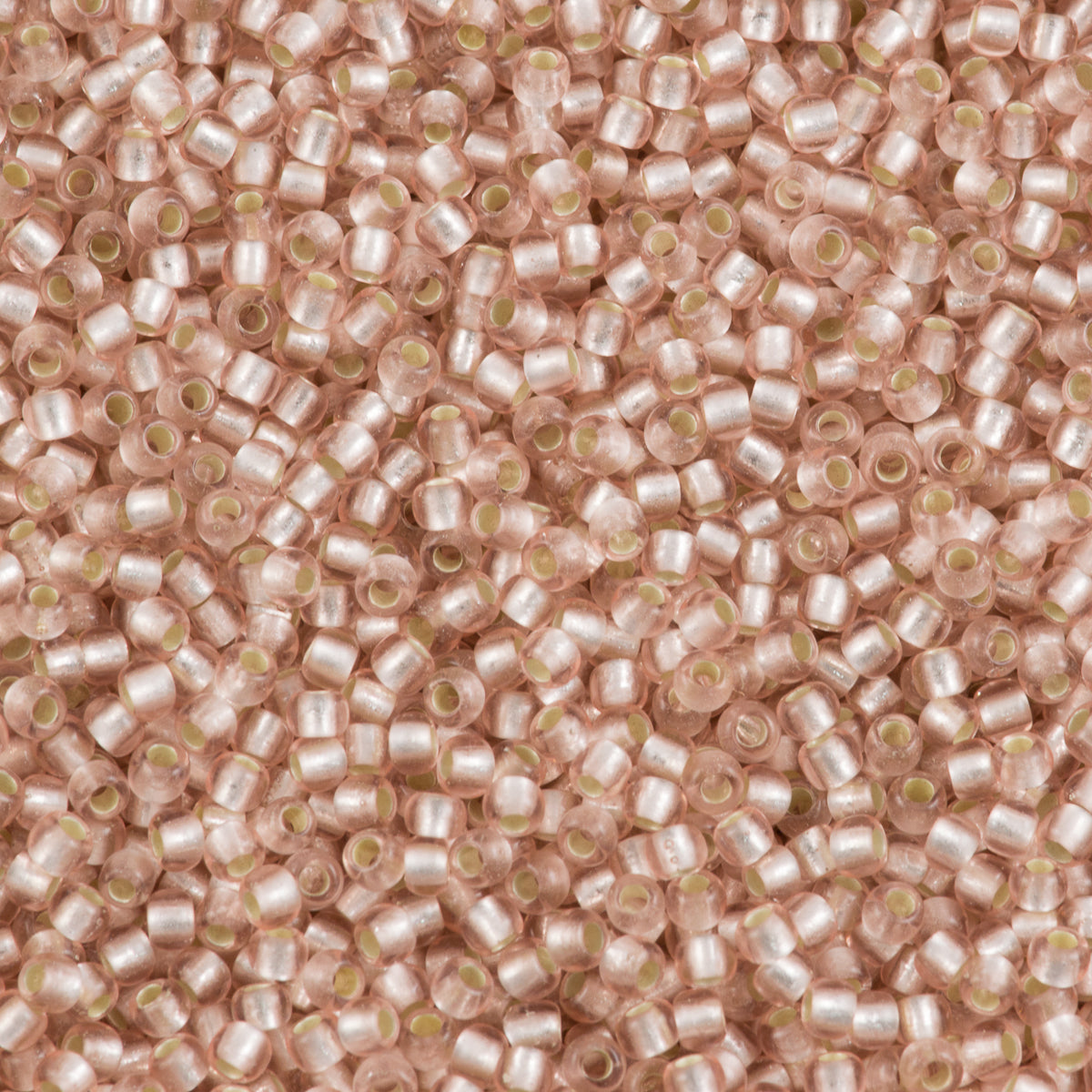 Toho Round Seed Bead 8/0 Silver Lined Transparent Matte Champagne 2.5-inch tube (31F)