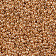 Toho Round Seed Bead 15/0 Permanent Finish Galvanized Rose Gold 2.5-inch Tube (551PF)