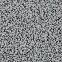 Toho Round Seed Bead 11/0 Opaque Gray 2.5-inch Tube (53)
