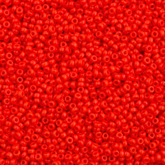 Miyuki Round Seed Bead 8/0 Opaque Vermilion Red 22g Tube (407)