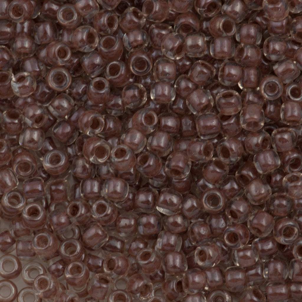 50g Toho Round Seed Bead 6/0 Inside Color Lined Antique Plum (1071)