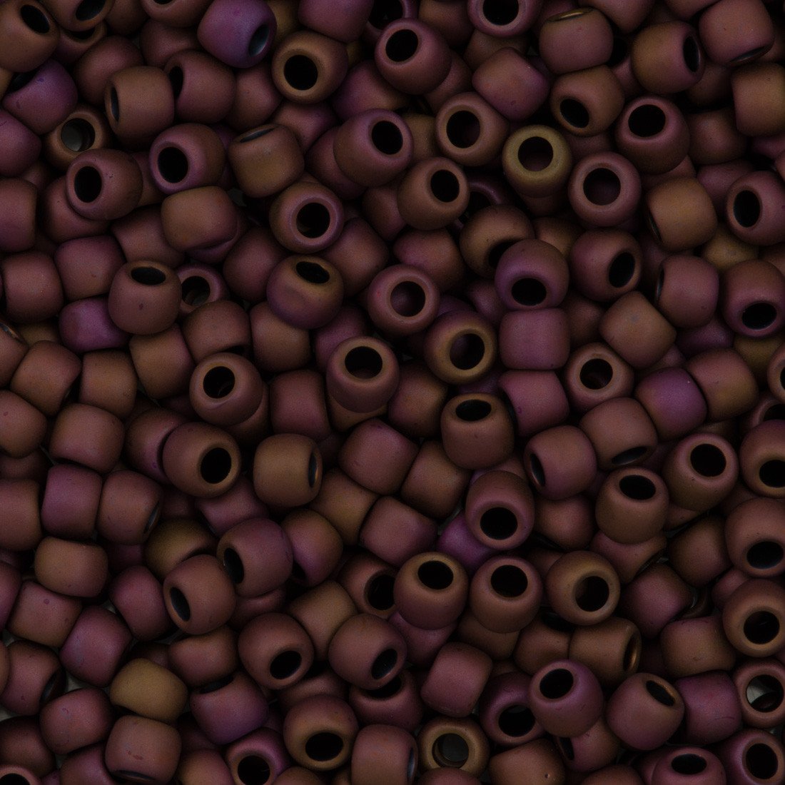 50g Toho Round Seed Bead 6/0 Matte Cabernet (703)
