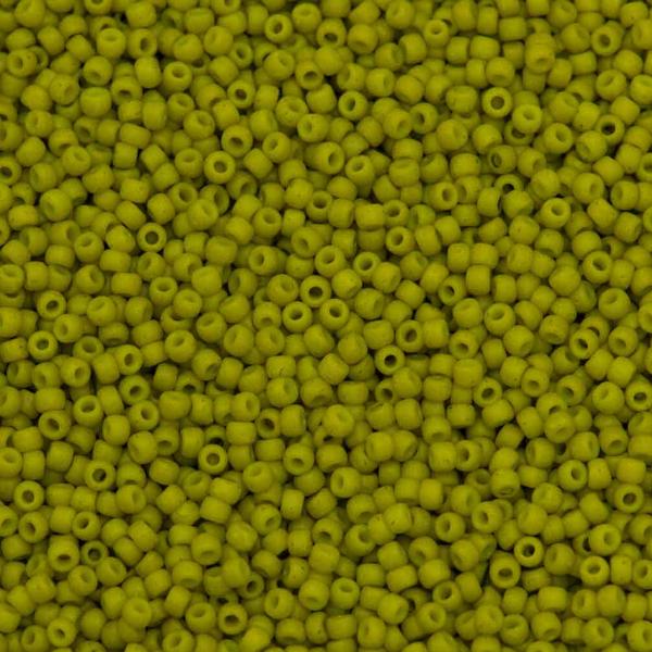 50g Toho Round Seed Bead 11/0 Semi-Glazed Lemongrass (2600F)