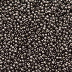 50g Toho Round Seed Bead 11/0 Galvanized Grey (602)