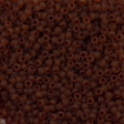 Miyuki Round Seed Bead 11/0 Matte Transparent Dark Amber 22g Tube (134F)