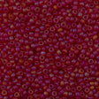 Miyuki Round Seed Bead 11/0 Matte Transparent Ruby AB 22g Tube (141FR)