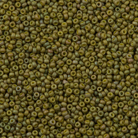 Miyuki Round Seed Bead 11/0 Opaque Matte Olive (2033)