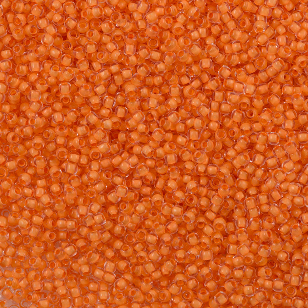 50g Toho Round Seed Beads 11/0 Inside Color Lined Apricot (963)