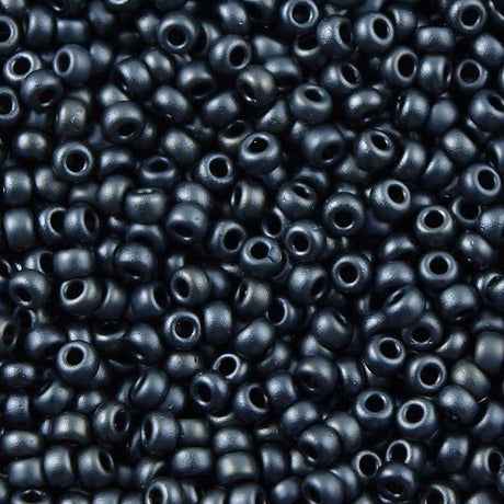 Miyuki Round Seed Bead 11/0 Matte Metallic Dark Grey (2010)