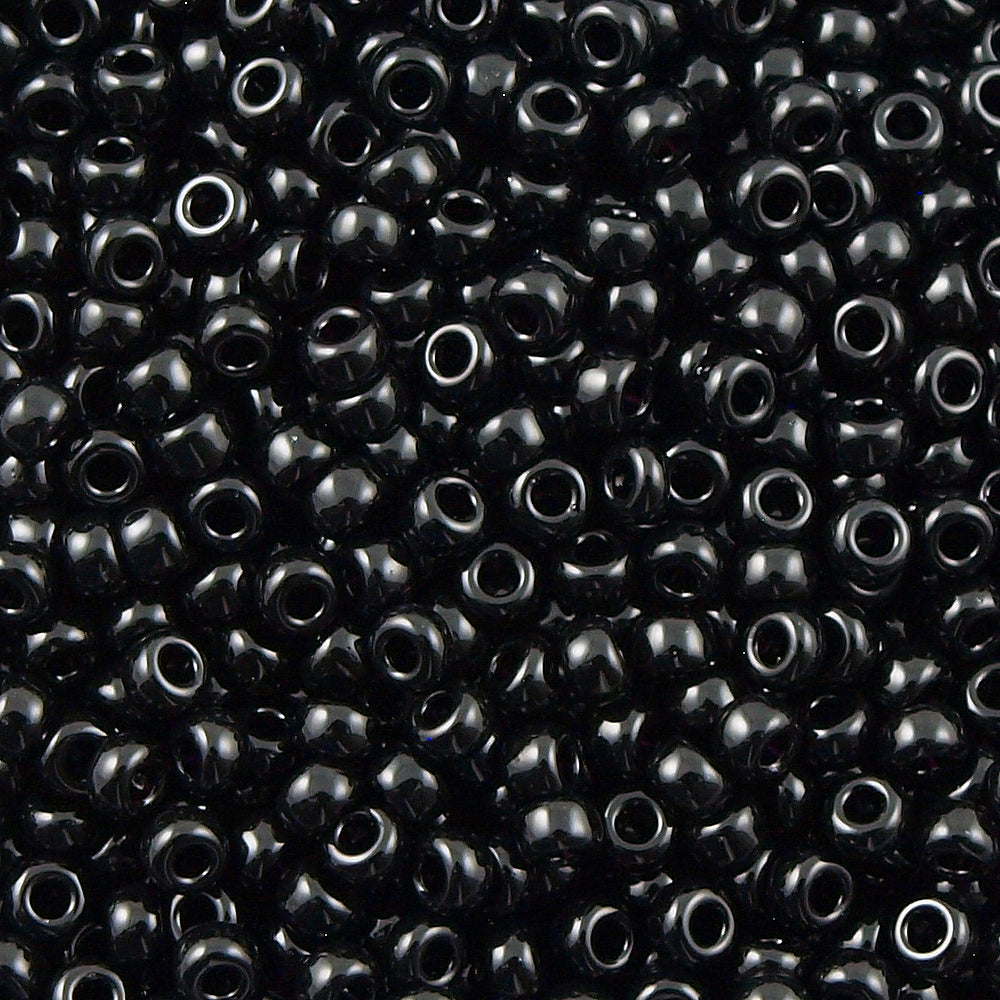 Miyuki Round Seed Bead 11/0 Opaque Black (401)