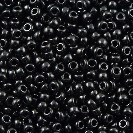 Miyuki Round Seed Bead 11/0 Opaque Black (401)