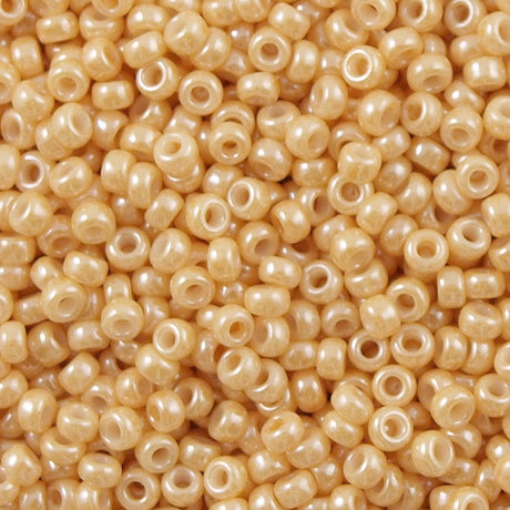 Miyuki Round Seed Bead 11/0 Opaque Beige Luster (593)