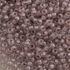 50g Toho Round Seed Beads 6/0 Inside Color Lined Mauve (353)