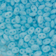 Super Duo 2x5mm Two Hole Beads Matte Milky Aquamarine 22g Tube (61000M)