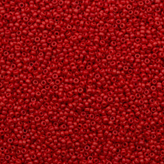 Miyuki Round Seed Bead 11/0 Opaque Dark Red 22g Tube (408)