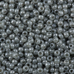 Toho Round Seed Bead 8/0 Ceylon Gray 2.5-inch tube (150)