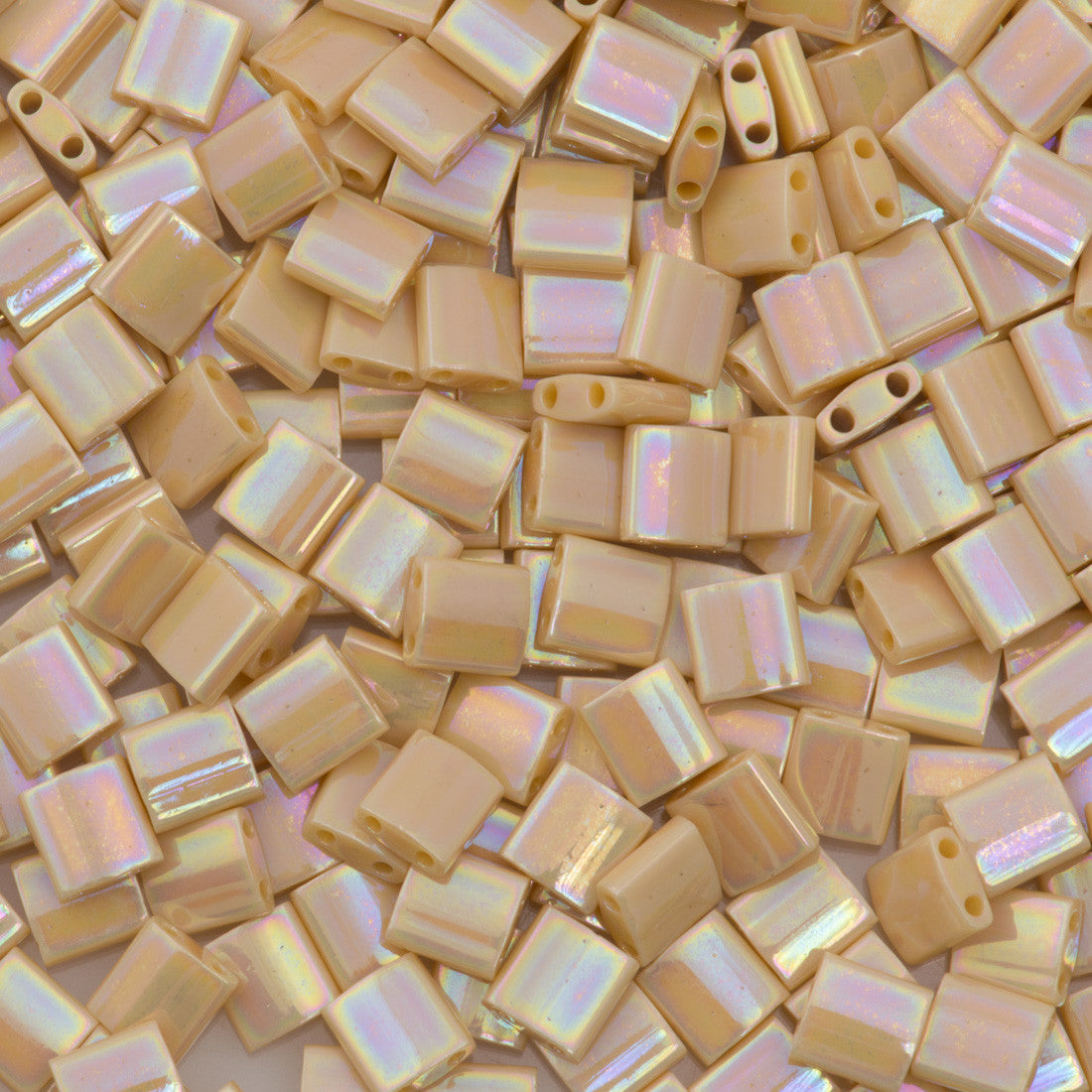 Miyuki Tila Seed Opaque Tan AB 7g Tube (488)