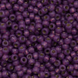 Miyuki Round Seed Bead 6/0 Duracoat Silver Lined Dyed Dark Lilac 20g Tube (4248)