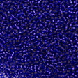 Miyuki Round Seed Bead 11/0 Dyed Silver Lined Royal Purple 22g Tube (1446)