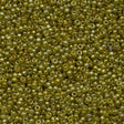 10g Miyuki Round Seed Bead 11/0 Transparent Golden Olive Luster (1889)