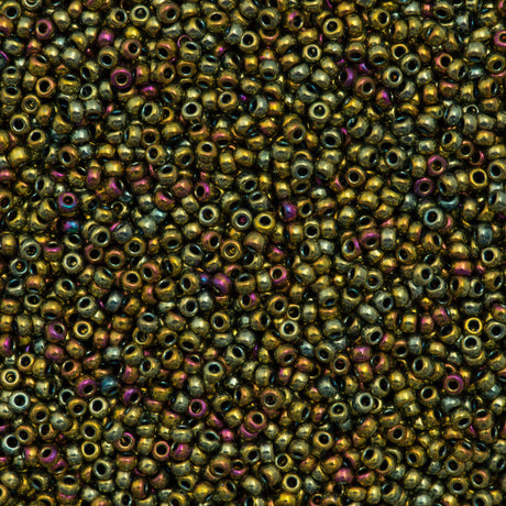 Miyuki Round Seed Bead 11/0 Nickel Plated AB 22g Tube (1981)