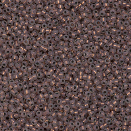 50g Miyuki Round Seed Bead 11/0 Copper Lined Crystal Opal (198)