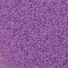 10g Miyuki Round Seed Bead 11/0 Inside Color Lined Lavender (222)